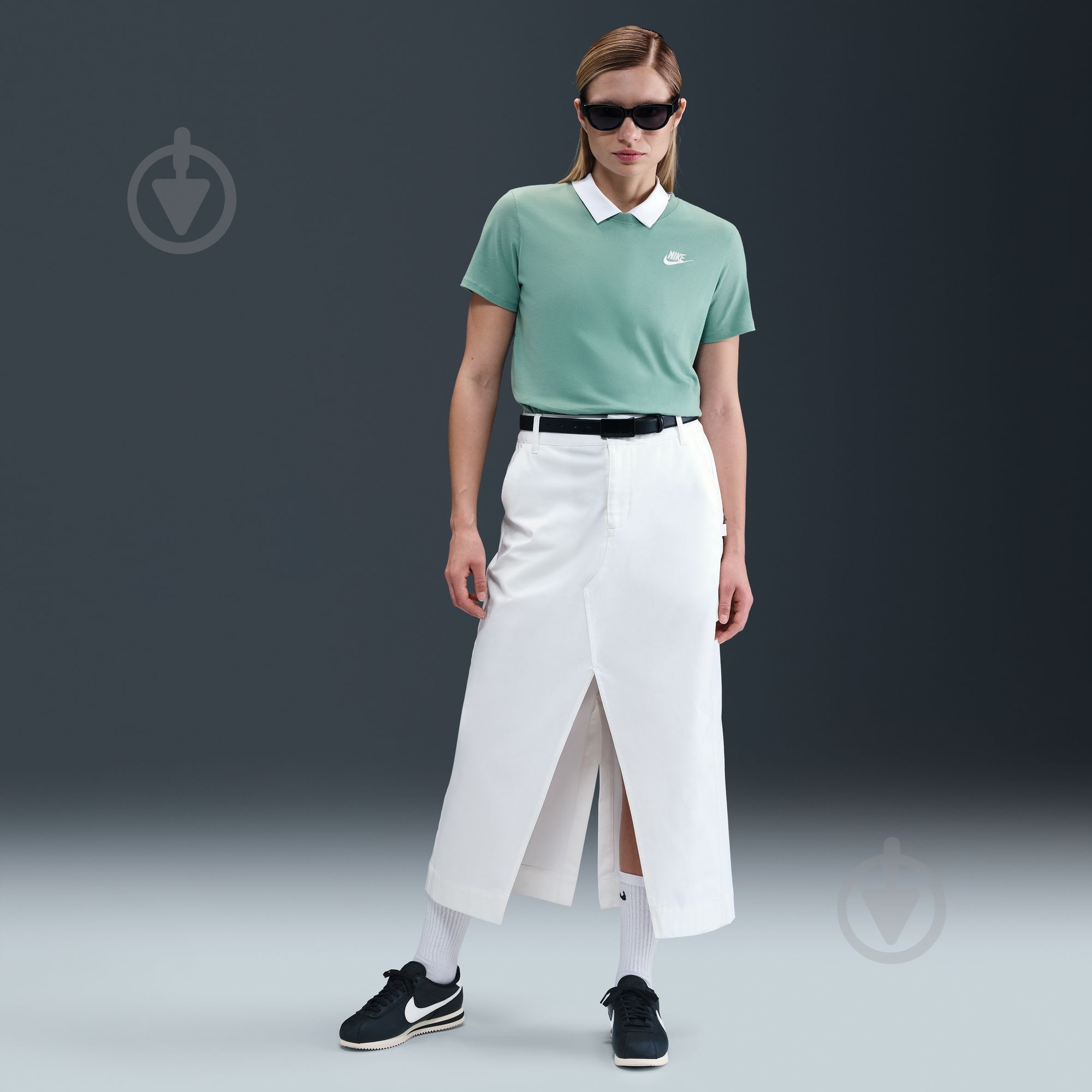 Футболка Nike W NSW CLUB SS TEE DX7902-017 р.S зелений - фото 8