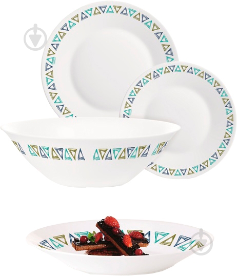 Сервиз столовый Luminarc Essence Jive 19 предметов (Q1677) - фото 1 Сервиз столовый Luminarc Essence Jive 19 предметов (Q1677) - фото 1