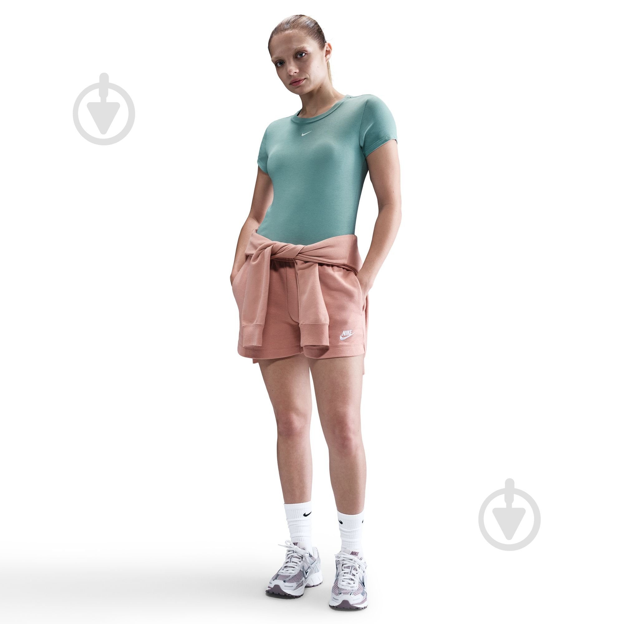 Футболка Nike W NSW NK CHLL KNT MD CRP FV5508-018 р.XL зеленый - фото 2 Футболка Nike W NSW NK CHLL KNT MD CRP FV5508-018 р.XL зеленый - фото 2