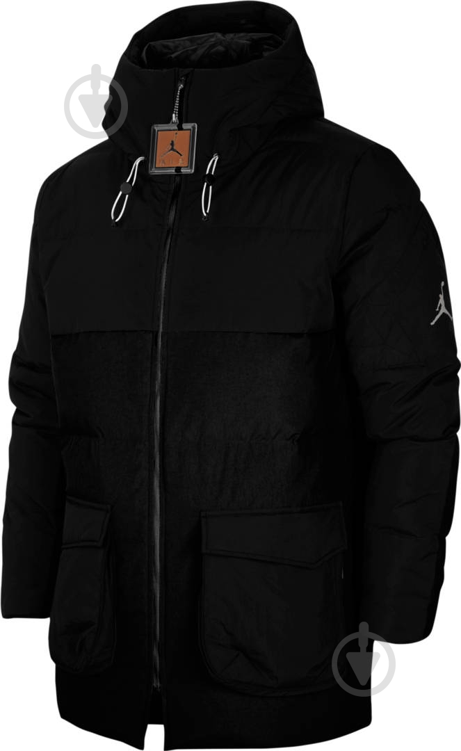 Куртка мужская Jordan M J JORDAN DOWN PARKA CK6661-010 р.XL черная - фото 1
