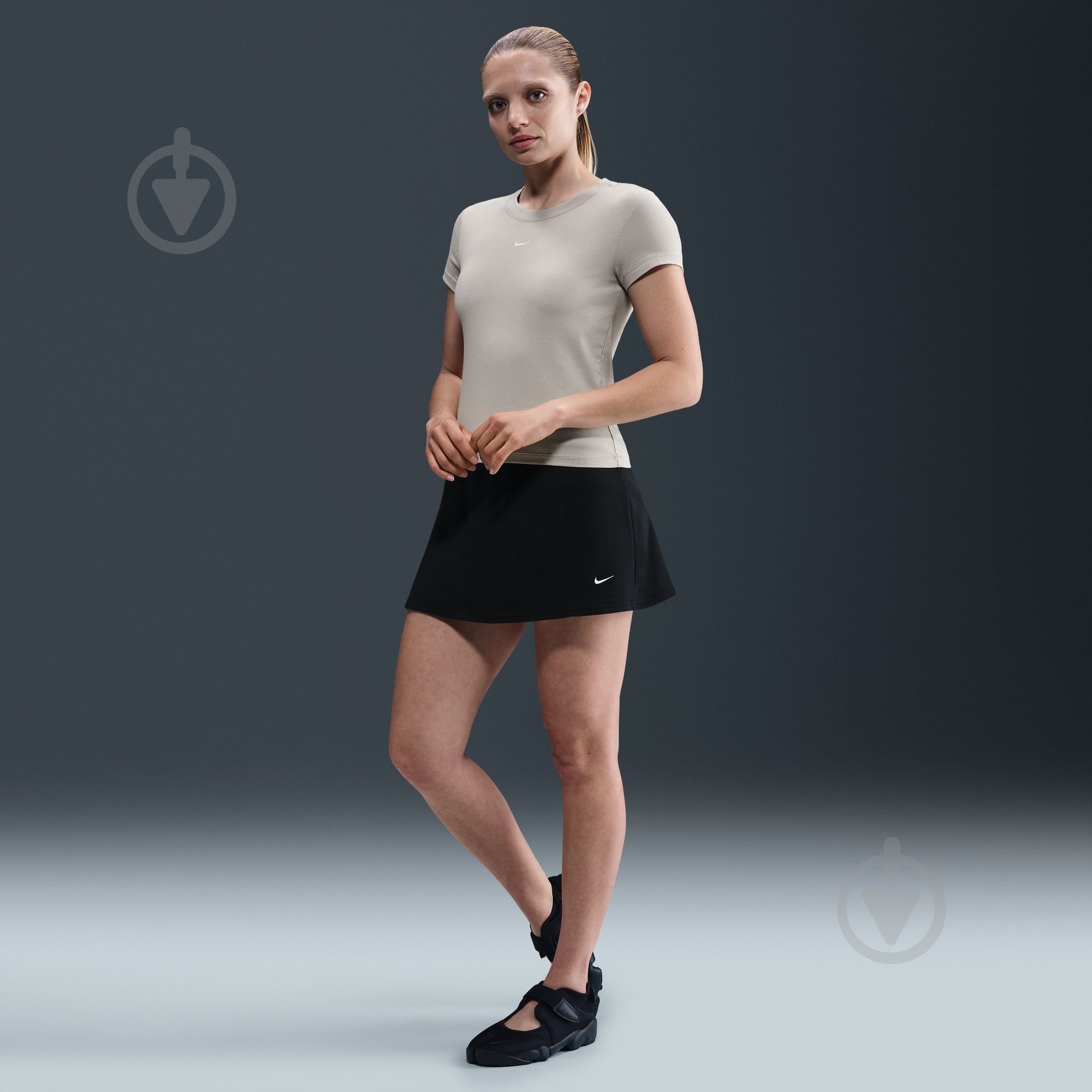 Футболка Nike W NSW NK CHLL KNT MD CRP FV5508-009 р.XS бежевий - фото 8 Футболка Nike W NSW NK CHLL KNT MD CRP FV5508-009 р.XS бежевий - фото 8