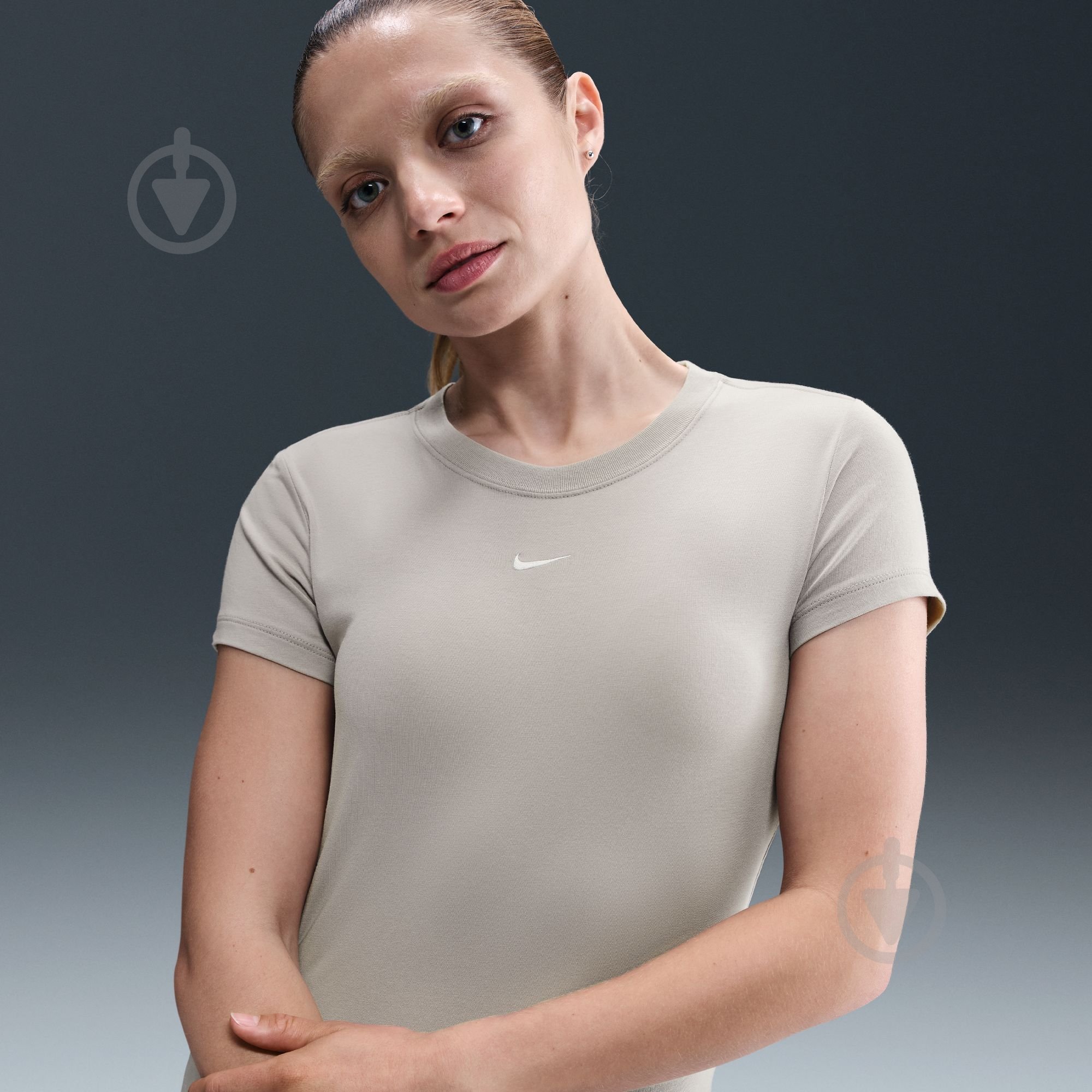 Футболка Nike W NSW NK CHLL KNT MD CRP FV5508-009 р.XS бежевий - фото 9 Футболка Nike W NSW NK CHLL KNT MD CRP FV5508-009 р.XS бежевий - фото 9