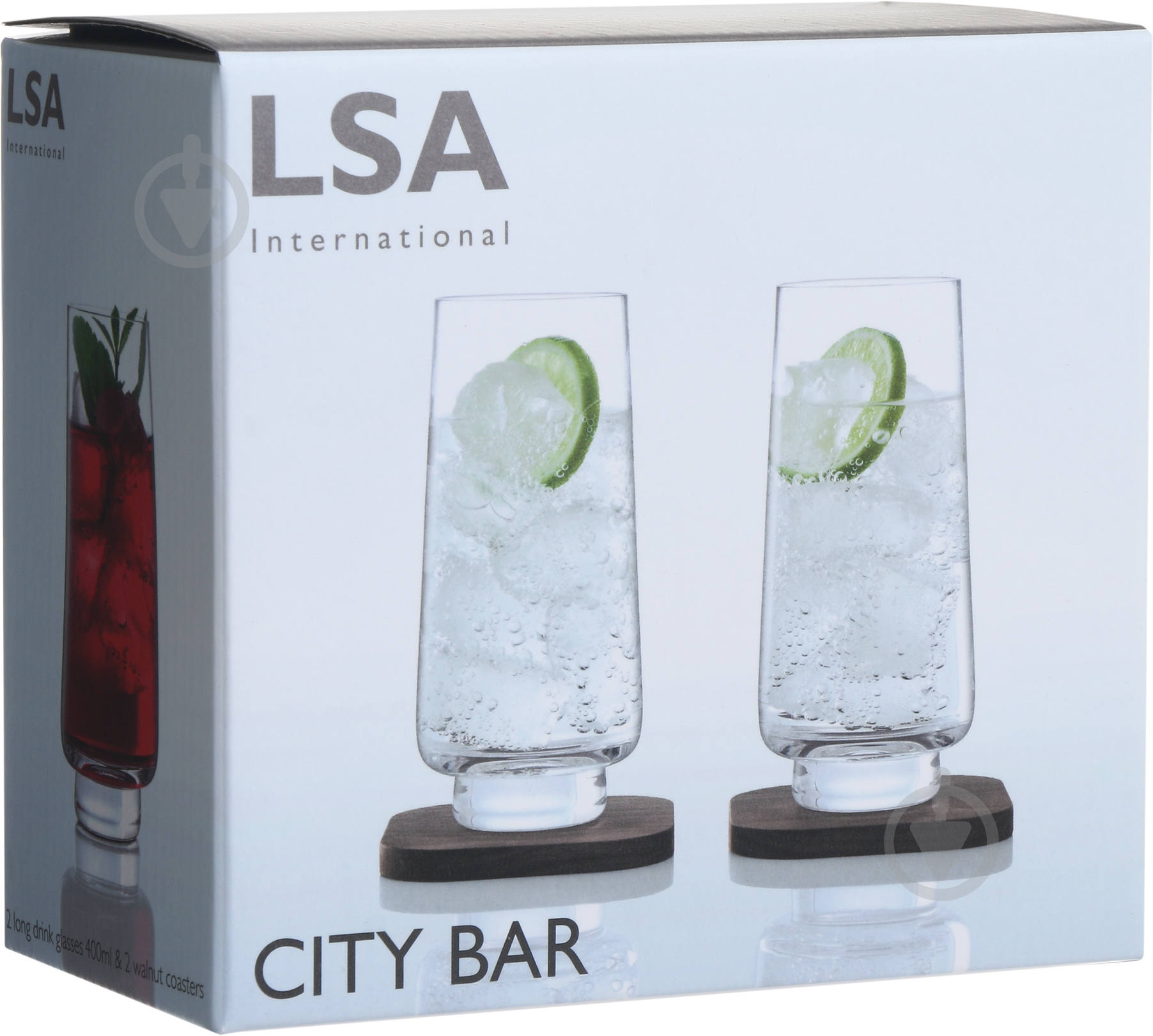 Набор стаканов высоких LSA City Bar Long Drink 400 мл 4 шт. - фото 5 Набор стаканов высоких LSA City Bar Long Drink 400 мл 4 шт. - фото 5