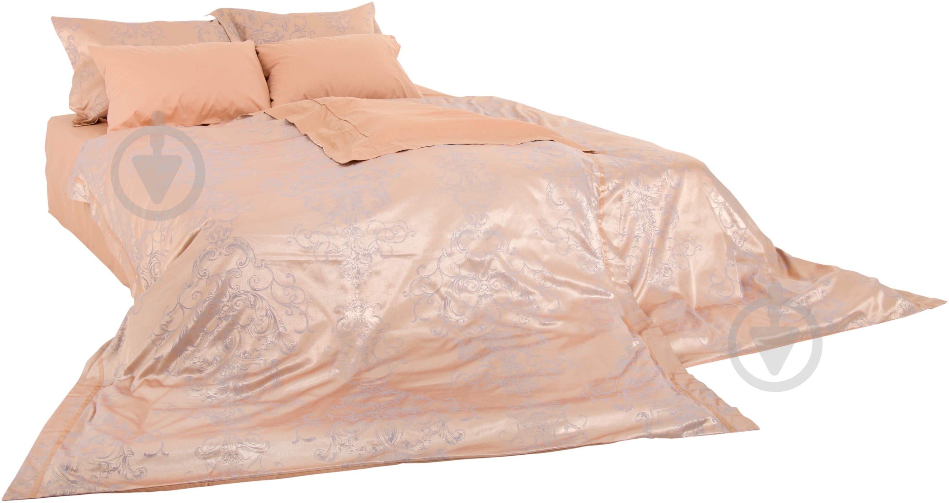 Комплект постельного белья Chicago семейный коралловый Bermo - фото 1