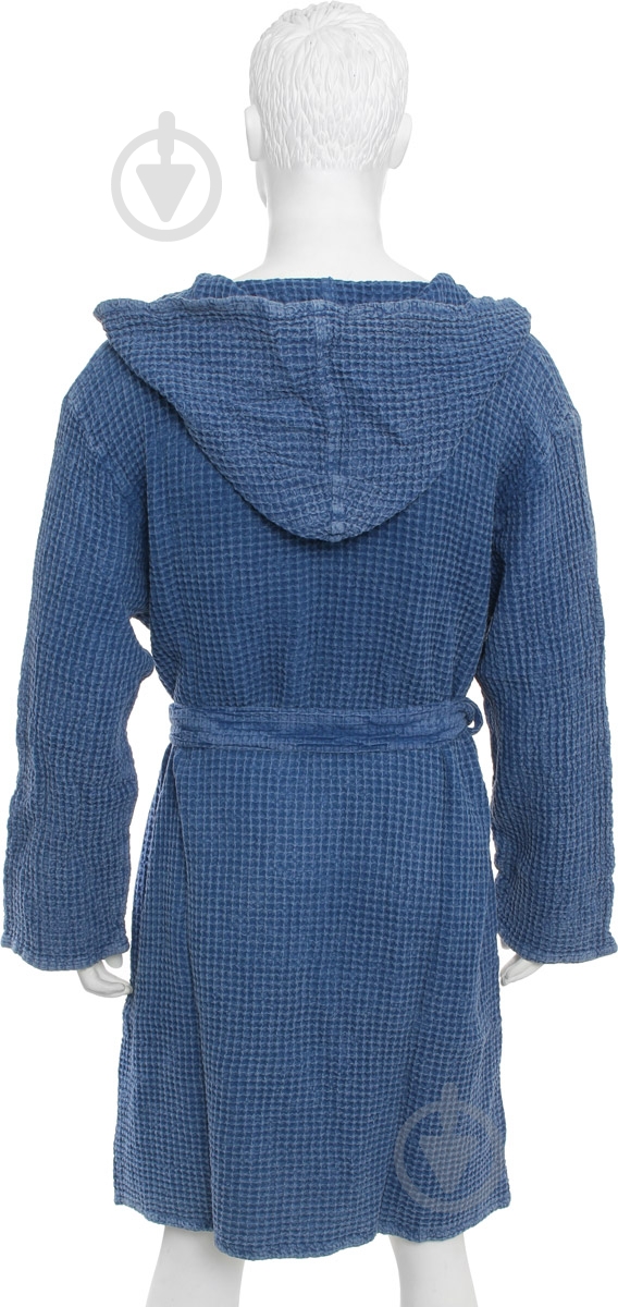 Халат мужской Home Line Stonewashed р. L синий - фото 3
