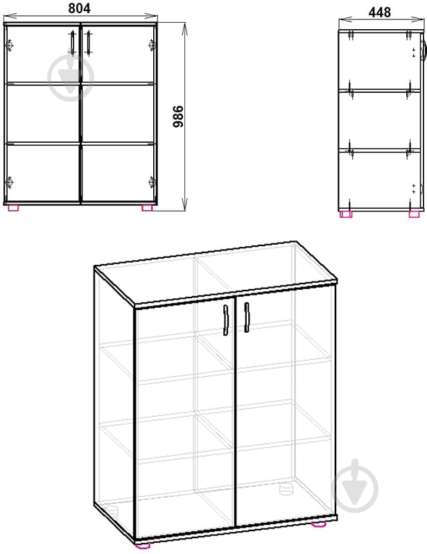 Комод 2Д ольха - фото 2