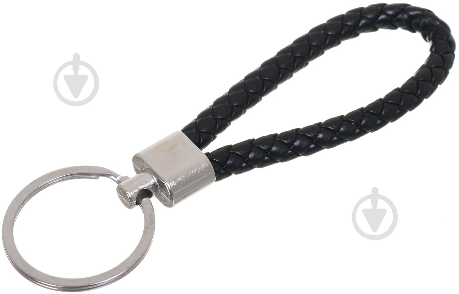 Брелок для ключей с кольцом черный - фото 1
