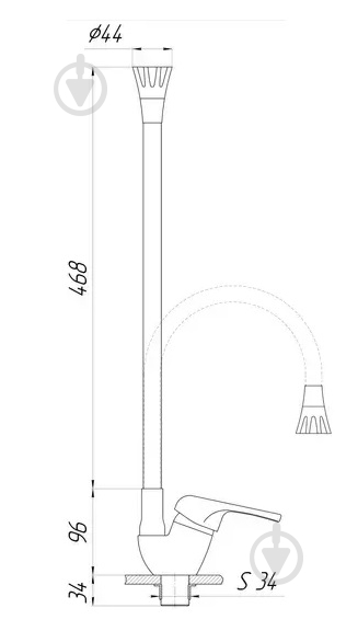 Змішувач для кухні DOMINO SIRIUS DSV-203SA-B01 - фото 6