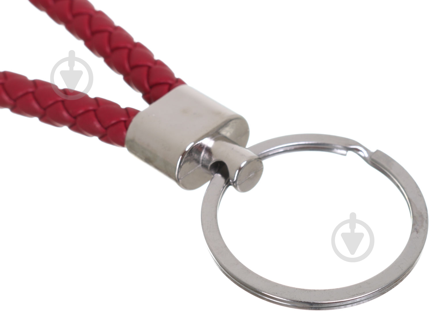 Брелок для ключей с кольцом красный - фото 4