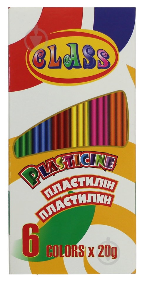 Пластилин Class 6 цветов 120 г - фото 1 Пластилин Class 6 цветов 120 г - фото 1