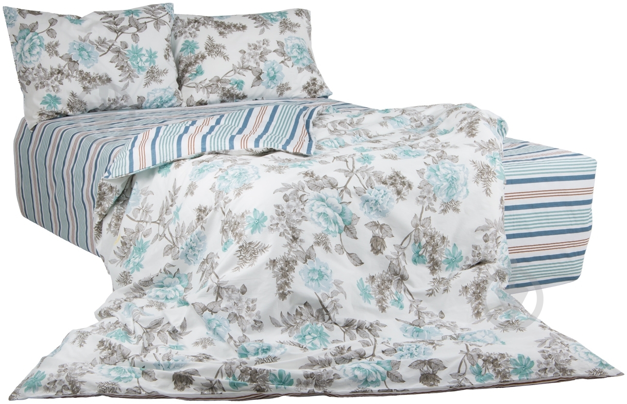 Комплект постільної білизни Tender 1,5 блакитний Ibodo - фото 1