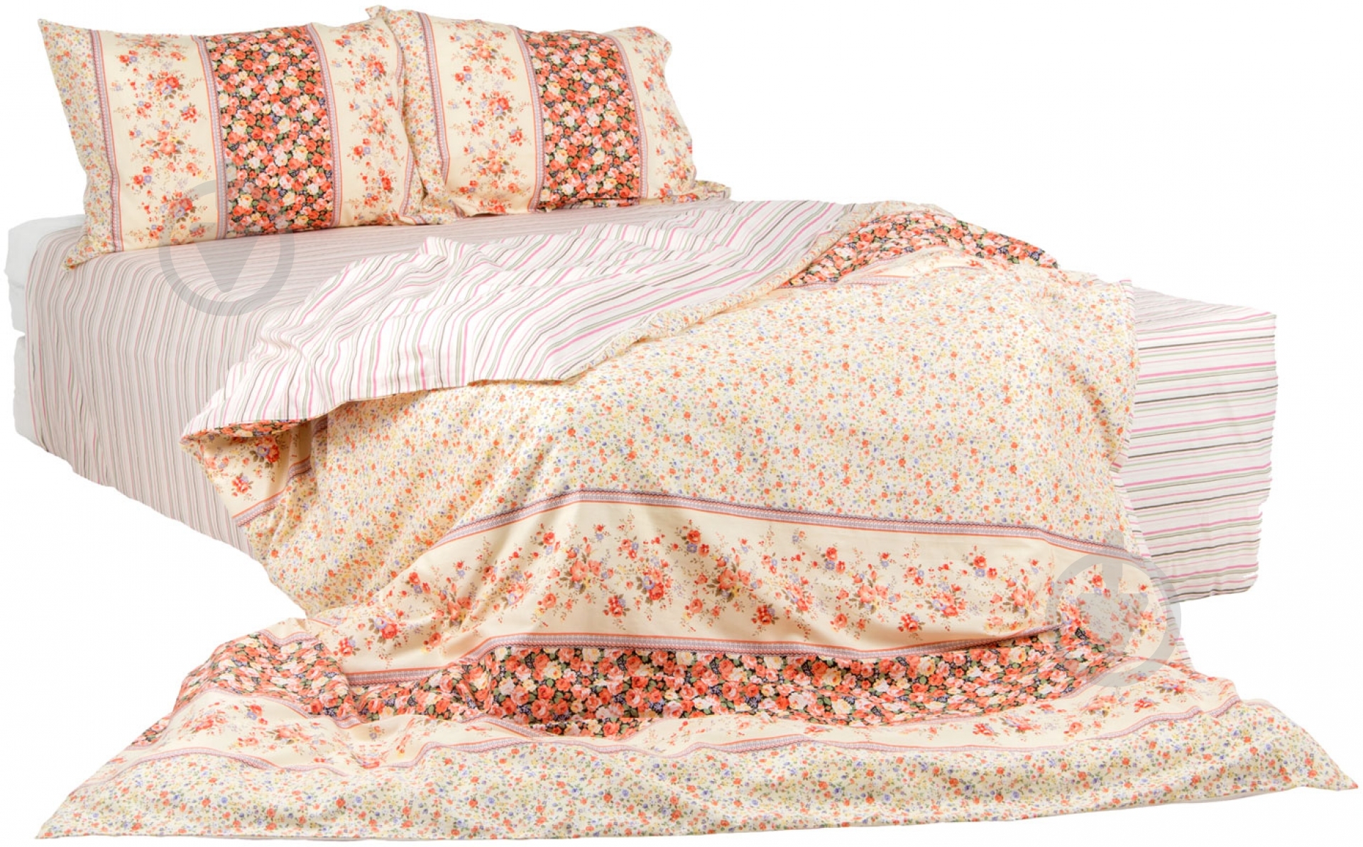 Комплект постельного белья Light 1,5 персиковый Ibodo - фото 1