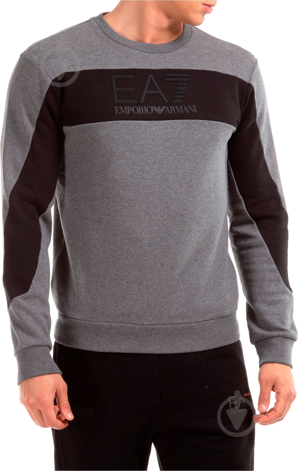 Свитшот EA7 6HPM84-PJ07Z-3925 р. M серый - фото 2 Свитшот EA7 6HPM84-PJ07Z-3925 р. M серый - фото 2