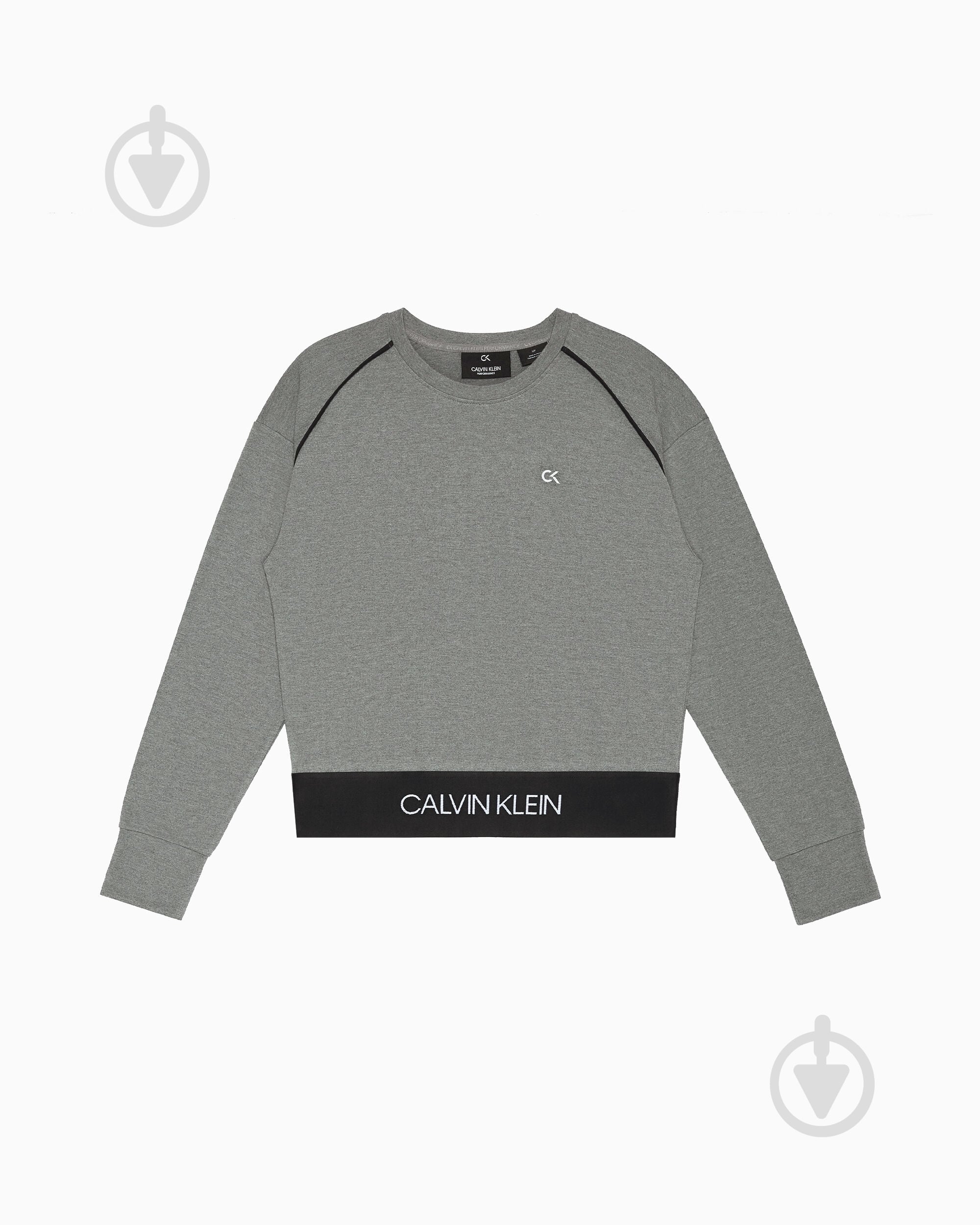 Свитшот Calvin Klein Performance Sweaters 00GWF9W380-077 р. S серый - фото 1