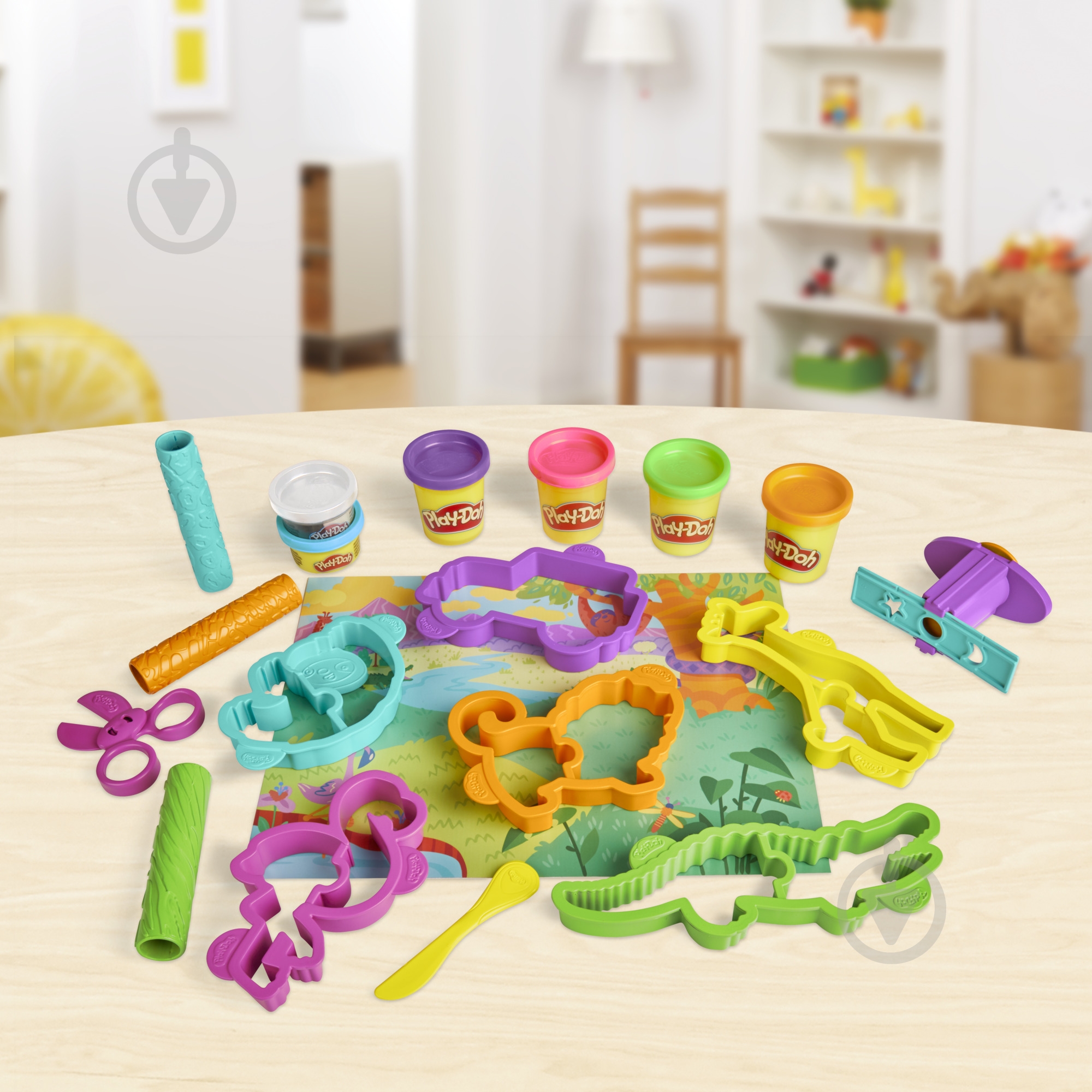 Набір для творчості Play-Doh з масою для ліплення Сафарі F7213 - фото 6