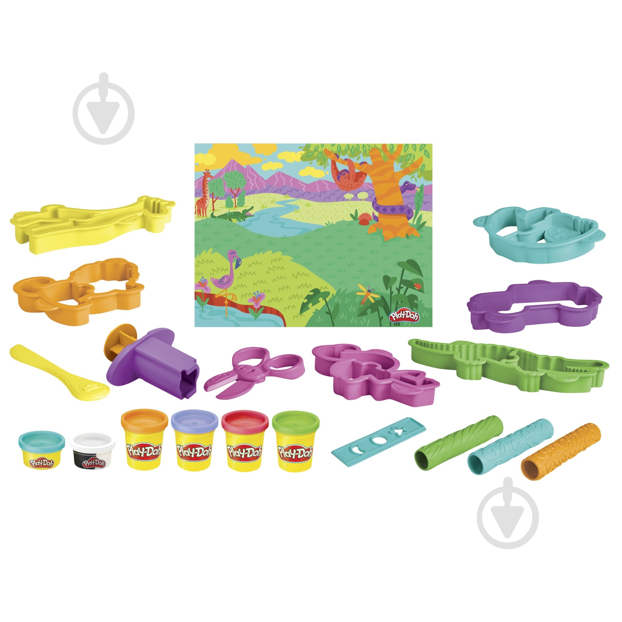 Набір для творчості Play-Doh з масою для ліплення Сафарі F7213 - фото 4
