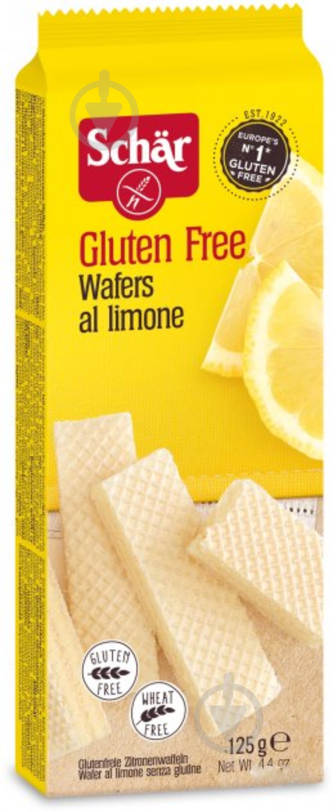 Вафлі Dr. Schar Wafers al limone з лимоном 125 г - фото 1