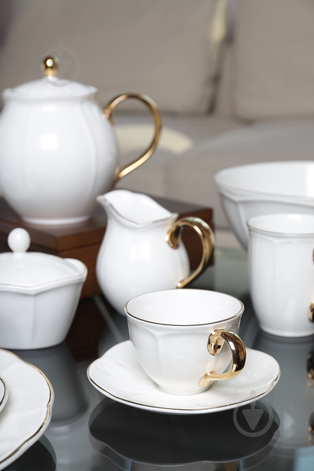 Чашка с блюдцем Fiora Ritz Gold 200 мл - фото 2