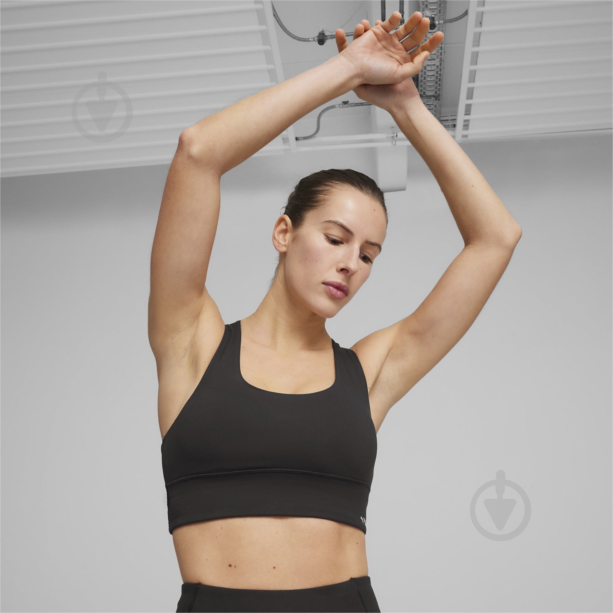 Бра Puma 4KEEPS EVOLVE LONGLINE BRA 52480001 р.XS черный - фото 4