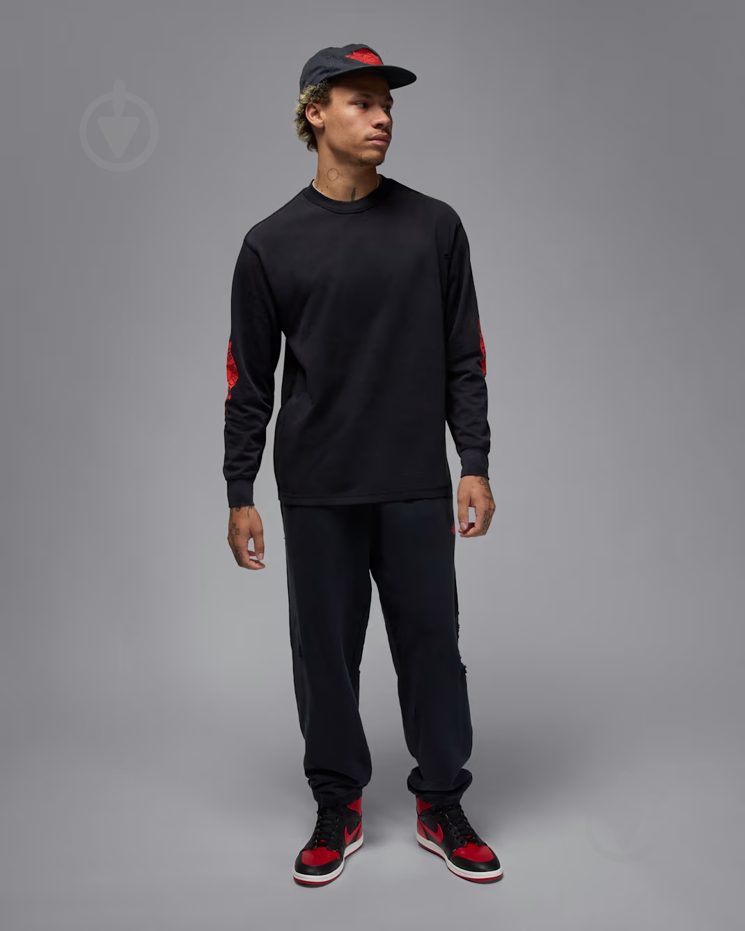 Футболка Jordan RARE AIR WSH 85 LS CREW IB3134-010 р.L чорний - фото 6 Футболка Jordan RARE AIR WSH 85 LS CREW IB3134-010 р.L чорний - фото 6