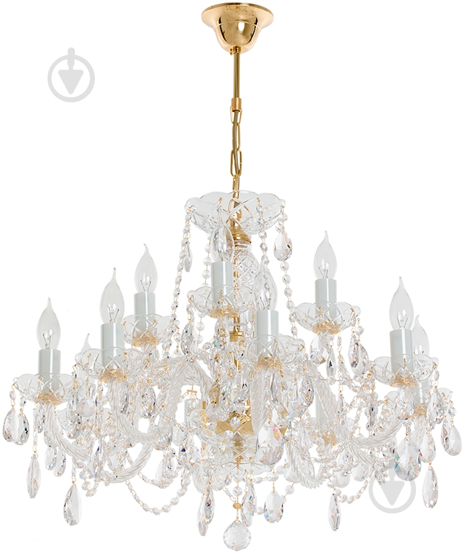 Люстра подвесная ArtGlass 12xE14 латунь 0011/12/20 - фото 1 Люстра подвесная ArtGlass 12xE14 латунь 0011/12/20 - фото 1