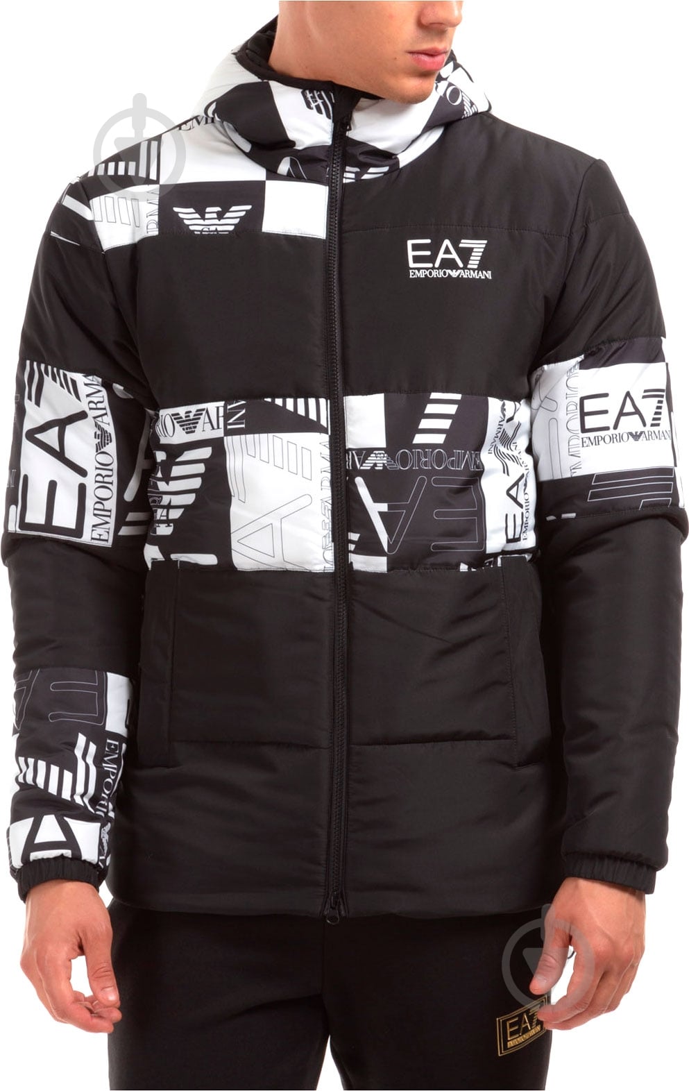 Куртка мужская зимняя EA7 6HPB36-PN28Z-1200 р.S черная - фото 1