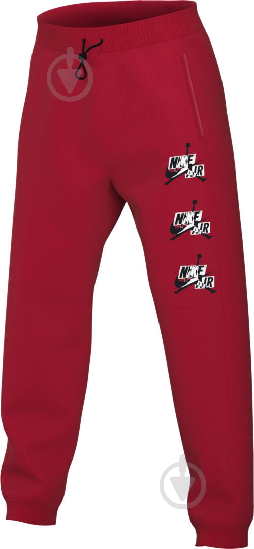 Брюки Nike M J JMC FLC PANT CK6739-687 р. L красный - фото 1