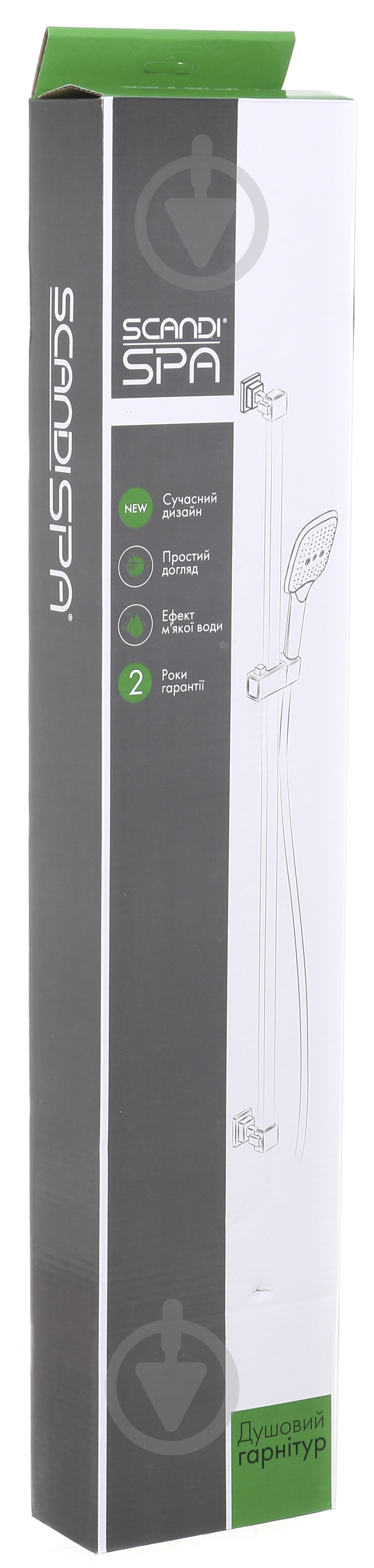 Душевой гарнитур ScandiSPA Soft 3 режима черный - фото 5