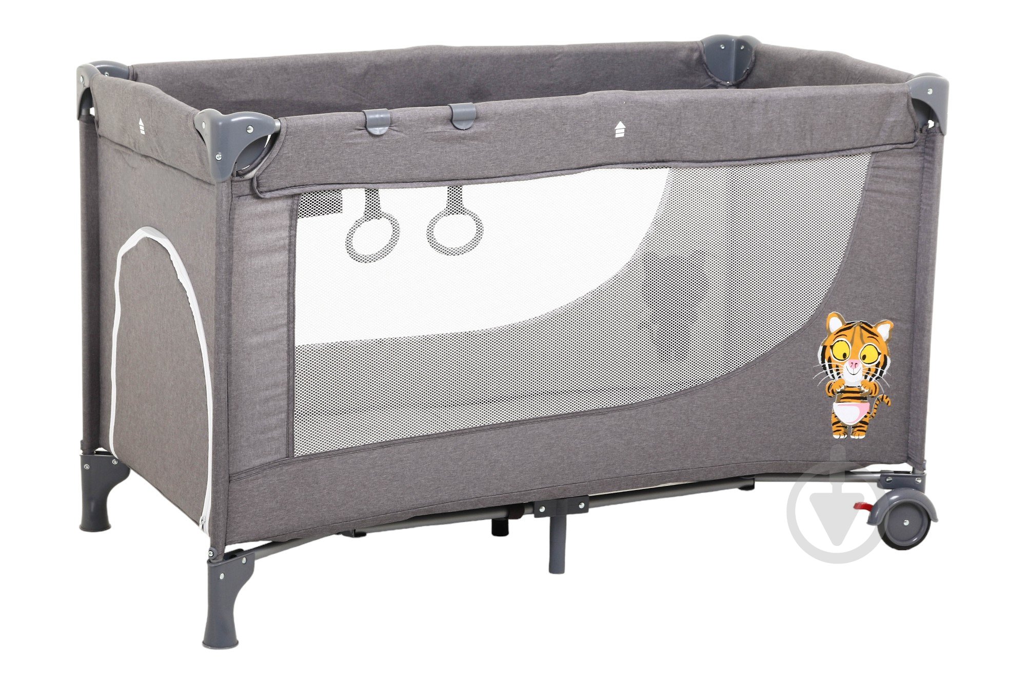 Манеж-кровать Bambinelli 120х60х76 см темно-серый H21-A6F4E8 - фото 2