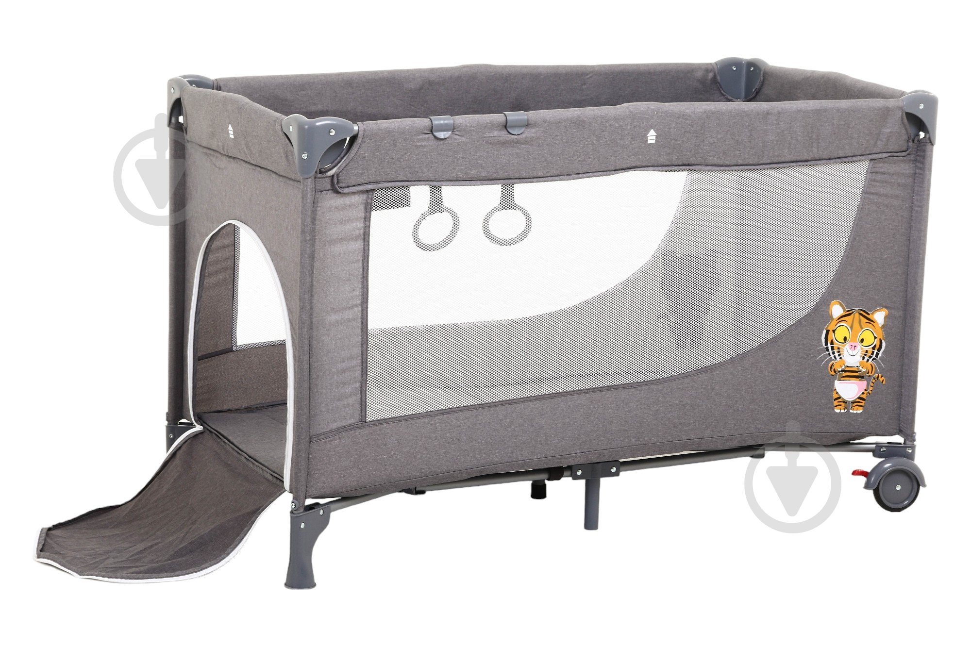 Манеж-кровать Bambinelli 120х60х76 см темно-серый H21-A6F4E8 - фото 4