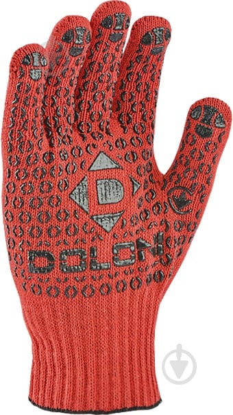 Перчатки Compass трикотажные с покрытием ПВХ точка/ПВХ 2XL (11) 4461 - фото 1