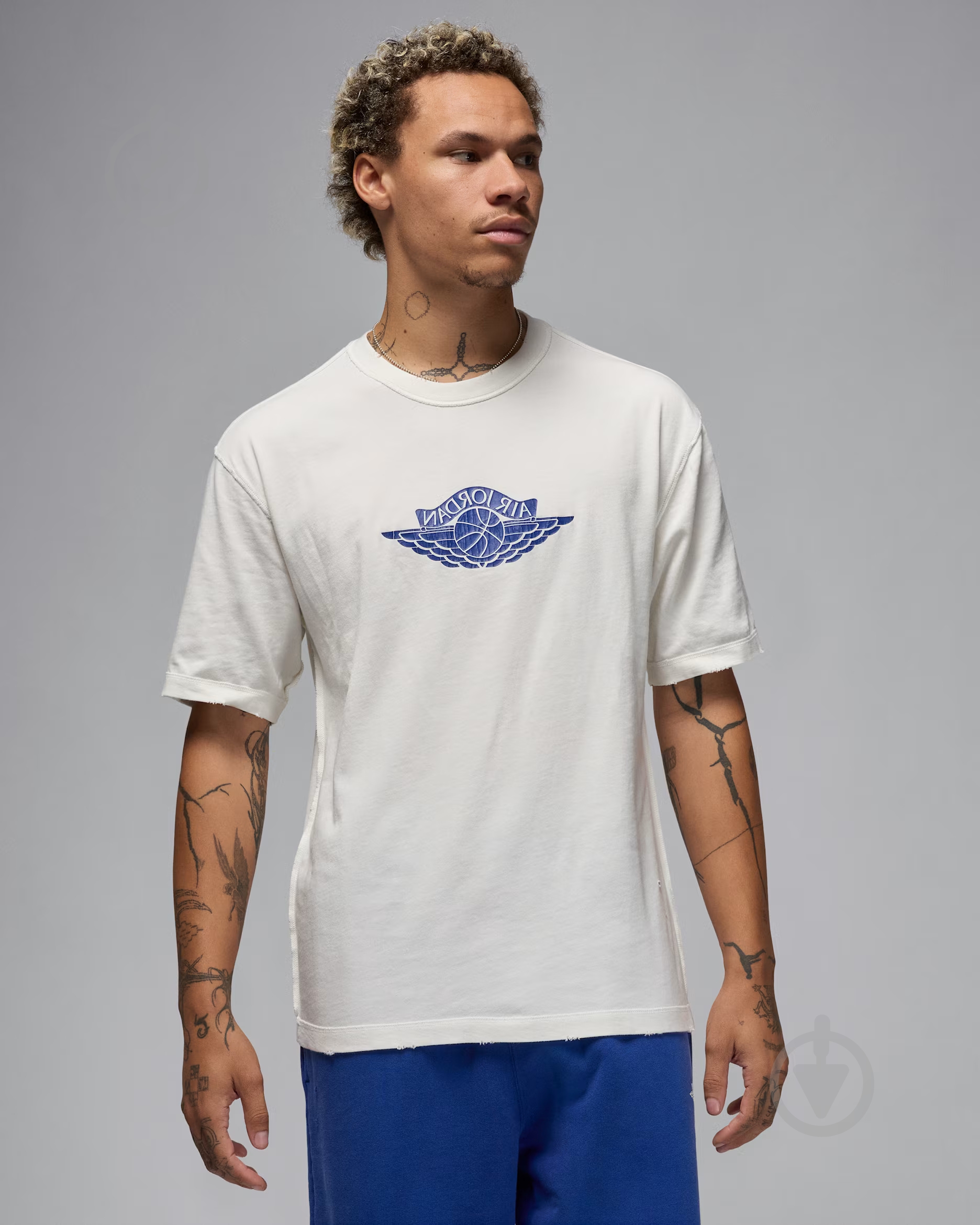 Футболка Jordan RARE AIR WSH 85 SS CREW IB3130-133 р.S белый - фото 1