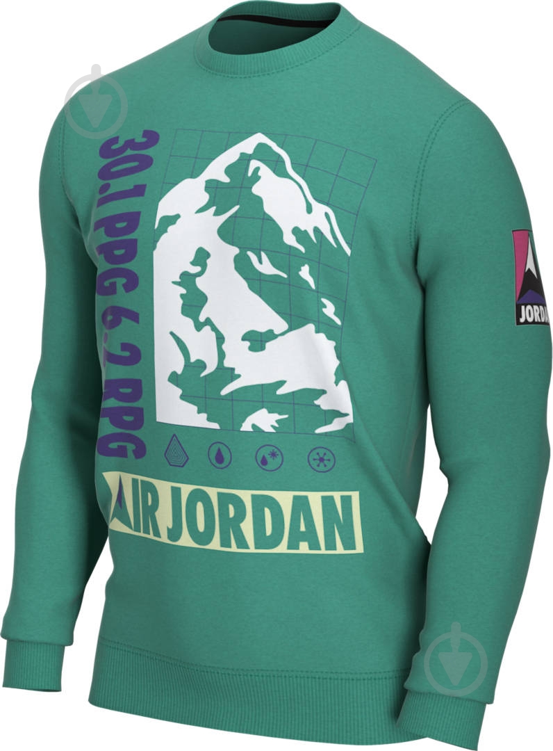 Свитшот Nike M J MOUNTAINSIDE FLC CREW CT3491-370 р. M зеленый - фото 3 Свитшот Nike M J MOUNTAINSIDE FLC CREW CT3491-370 р. M зеленый - фото 3