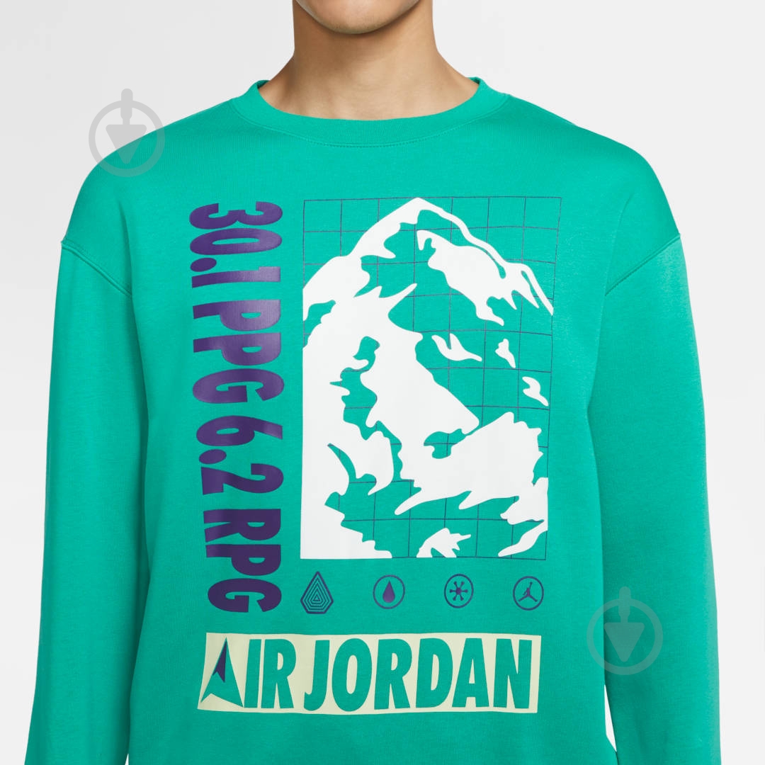 Свитшот Nike M J MOUNTAINSIDE FLC CREW CT3491-370 р. M зеленый - фото 6 Свитшот Nike M J MOUNTAINSIDE FLC CREW CT3491-370 р. M зеленый - фото 6