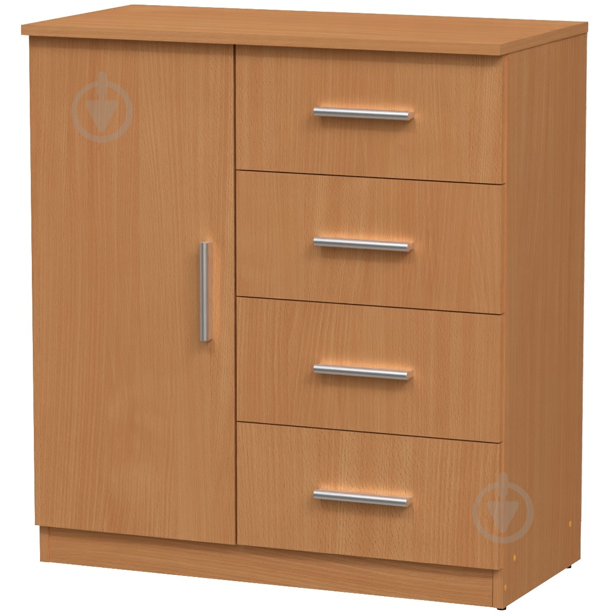 Комод 4+1А бук - фото 1