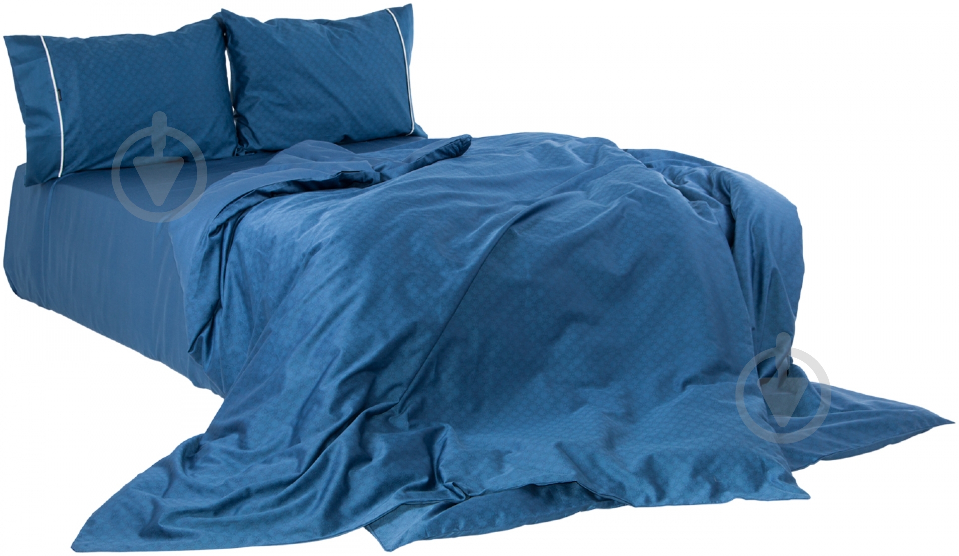 Комплект постельного белья ESSENTIAL 33 семейный синий Rochas - фото 1