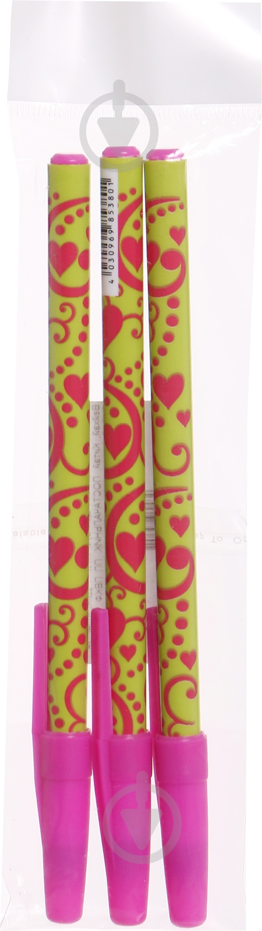 Набор ручек шариковых Centrum Hearts 3 шт. 85380-3 - фото 3