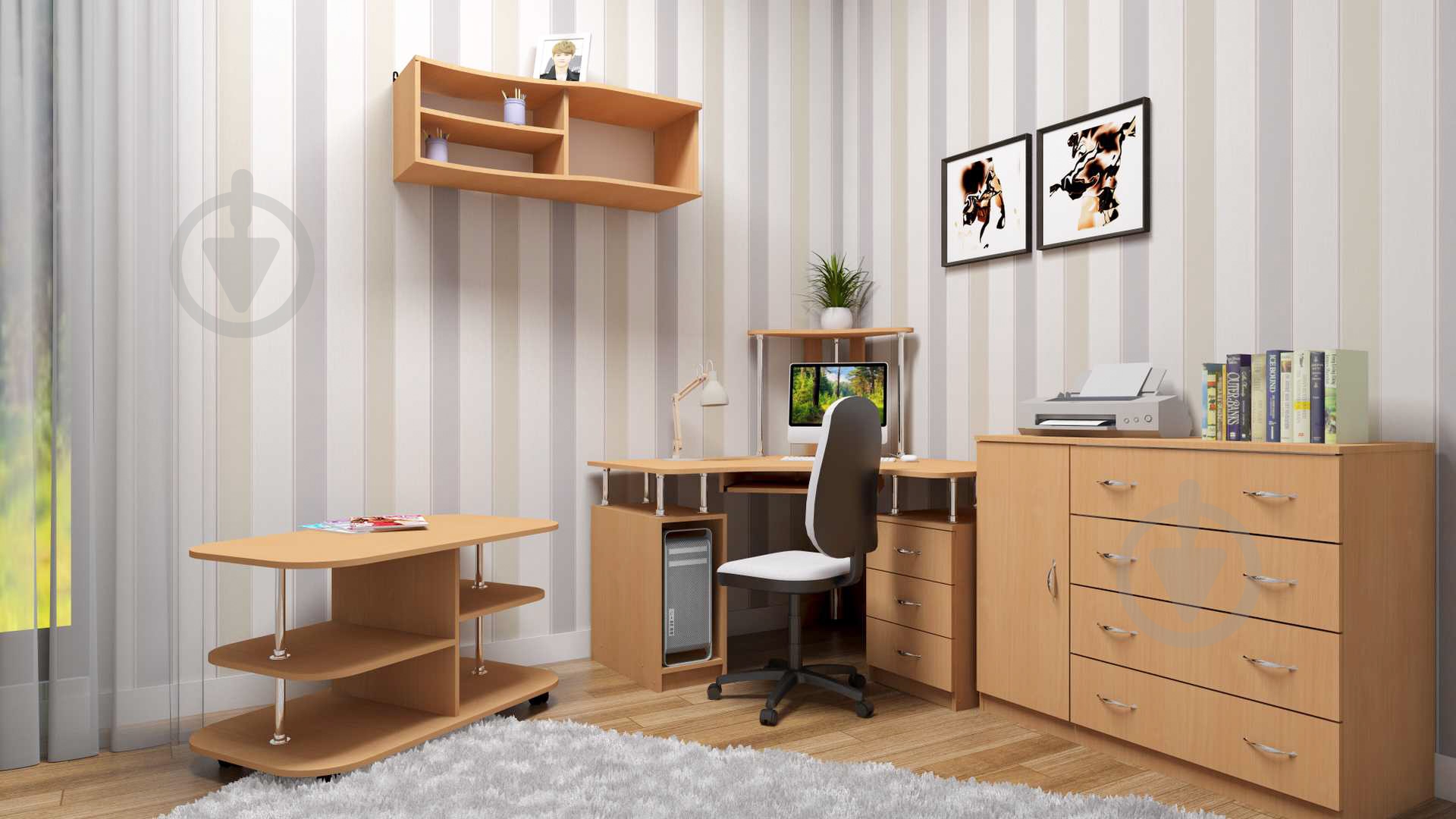 Комод 4+1Б яблоня - фото 2