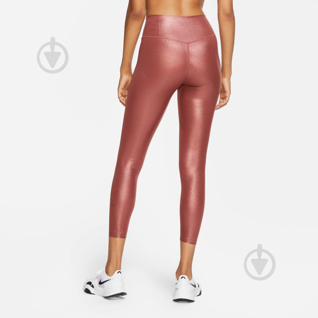 Лосины Nike W ONE TGT 7/8 ICNCLSH SHM CU6030-652 р.XS разноцветный - фото 2