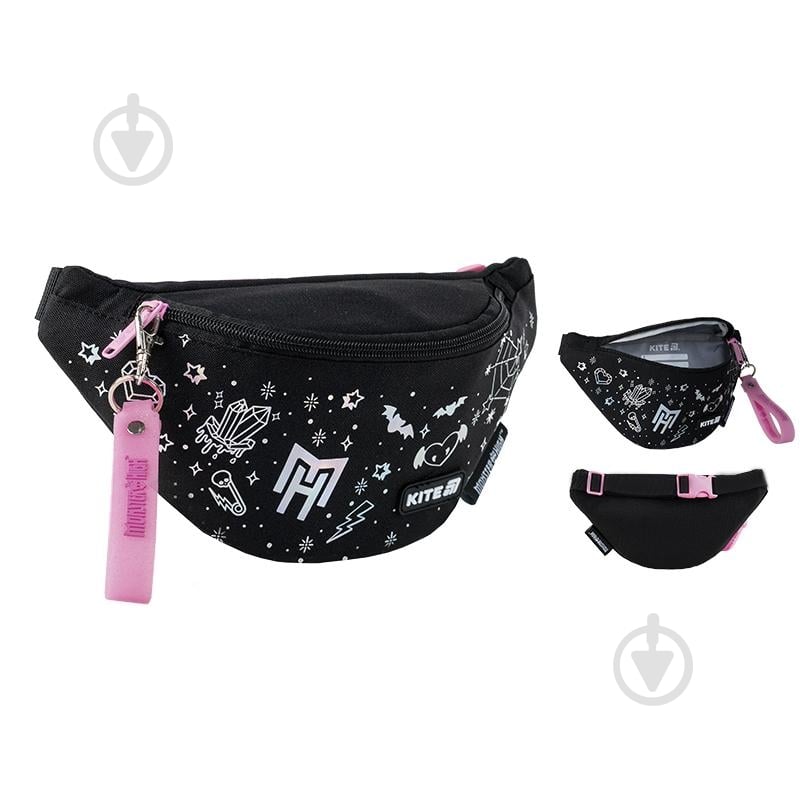 Сумка-бананка KITE Monster High MH25-2577 черный - фото 3 Сумка-бананка KITE Monster High MH25-2577 черный - фото 3