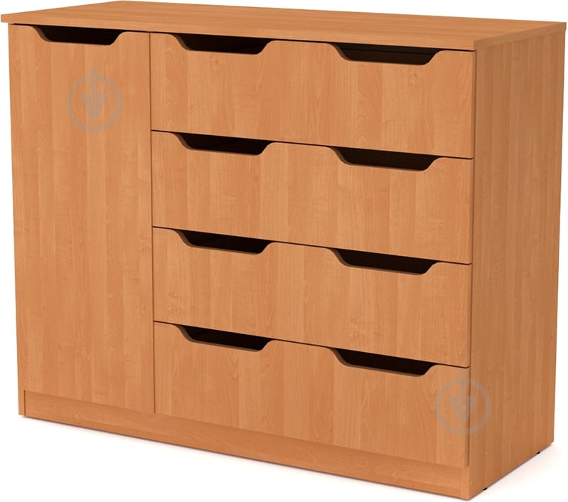 Комод 4+1М ольха ольха - фото 1