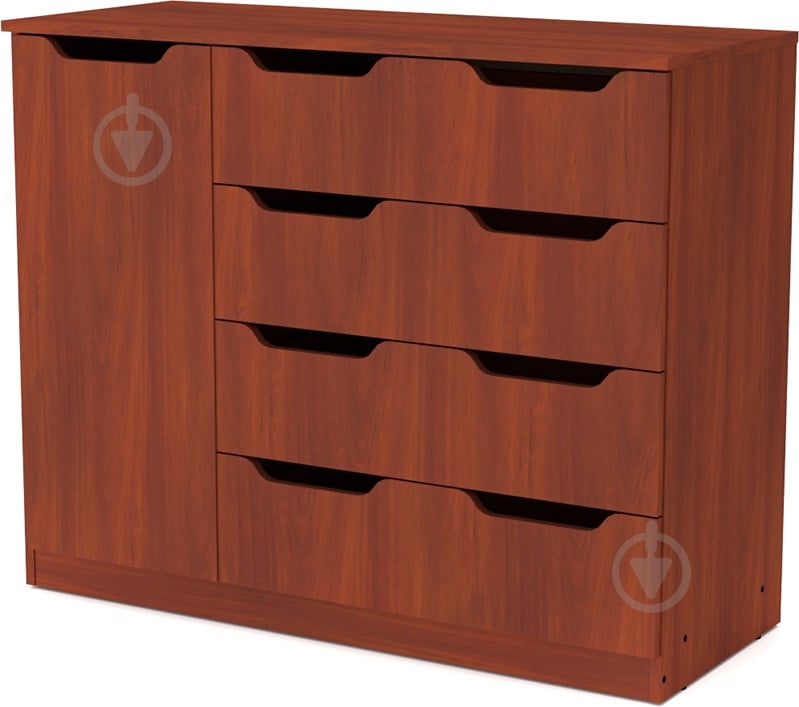 Комод 4+1М яблоня яблоня - фото 1 Комод 4+1М яблоня яблоня - фото 1