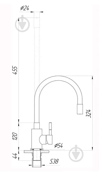 Смеситель для кухни EcoMix SBT3-203SB - фото 6 Смеситель для кухни EcoMix SBT3-203SB - фото 6