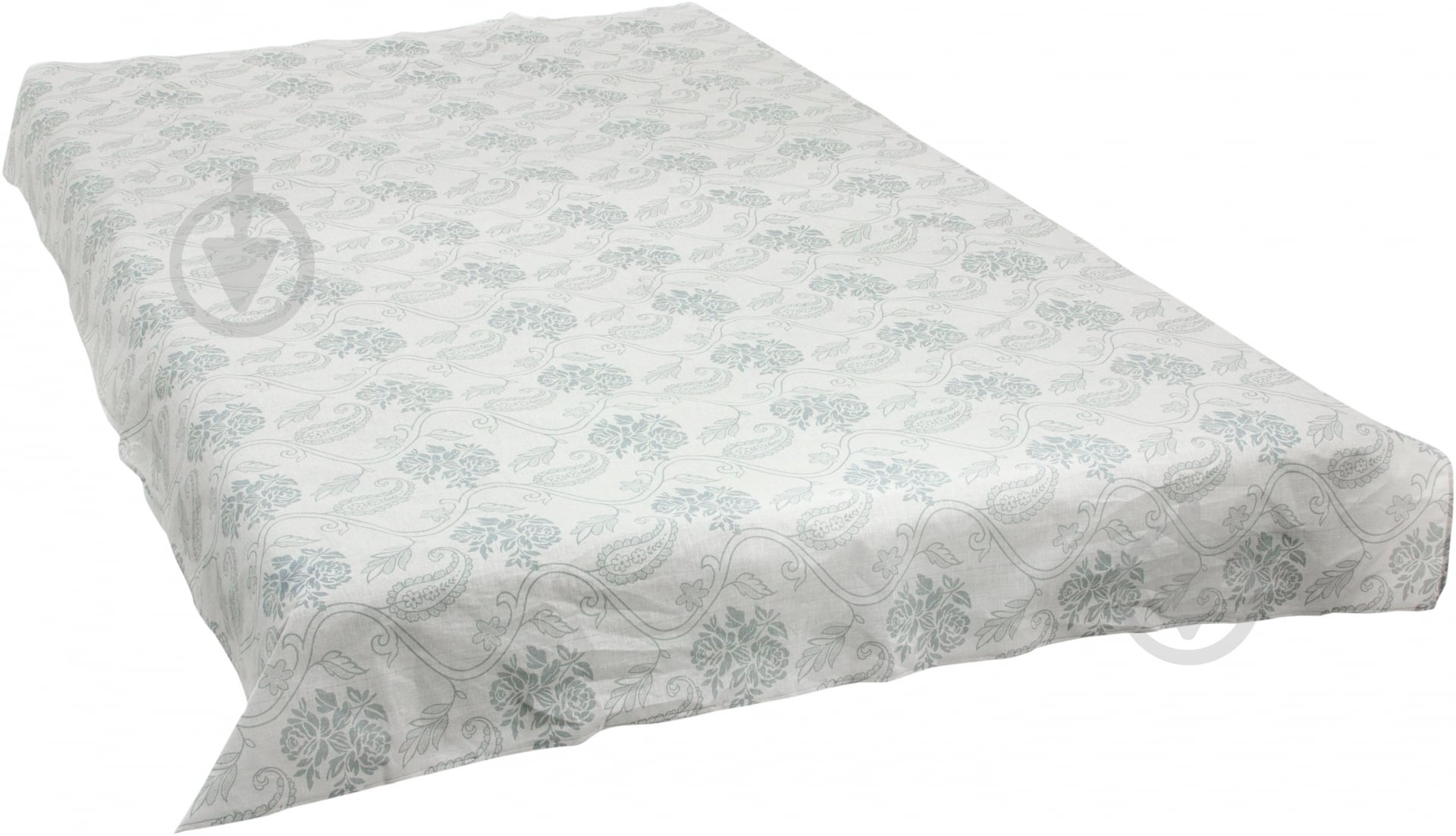 Простынь Вензель 210x145 см серый - фото 1