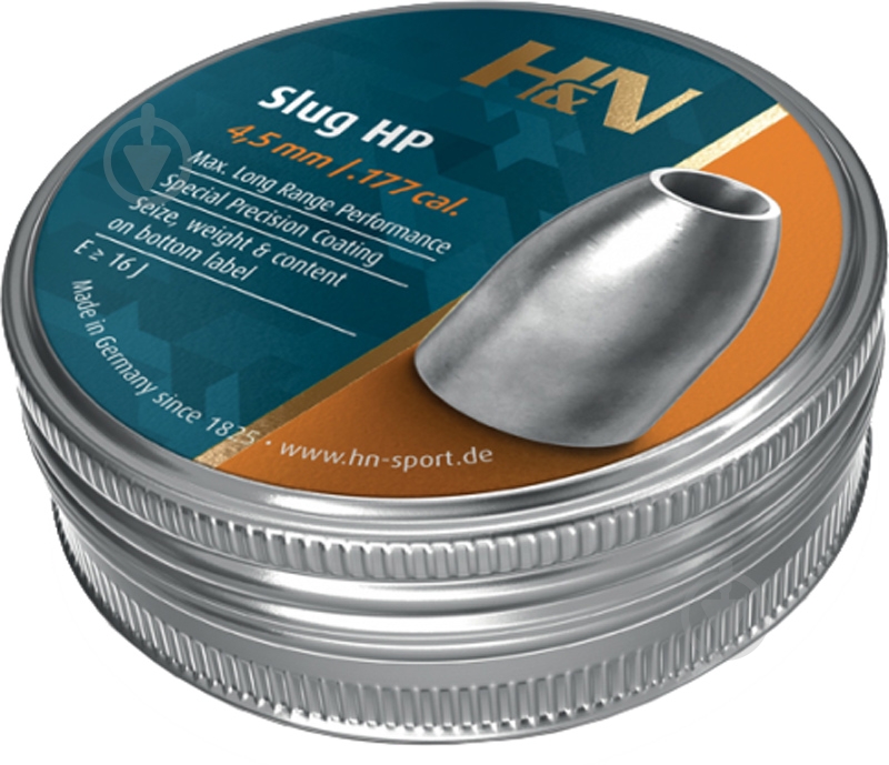 Кулі пневматичні HAENDLER&NATERMANN SPORT Slug HP 4,5 мм 20 г 250 шт./уп. - фото 1