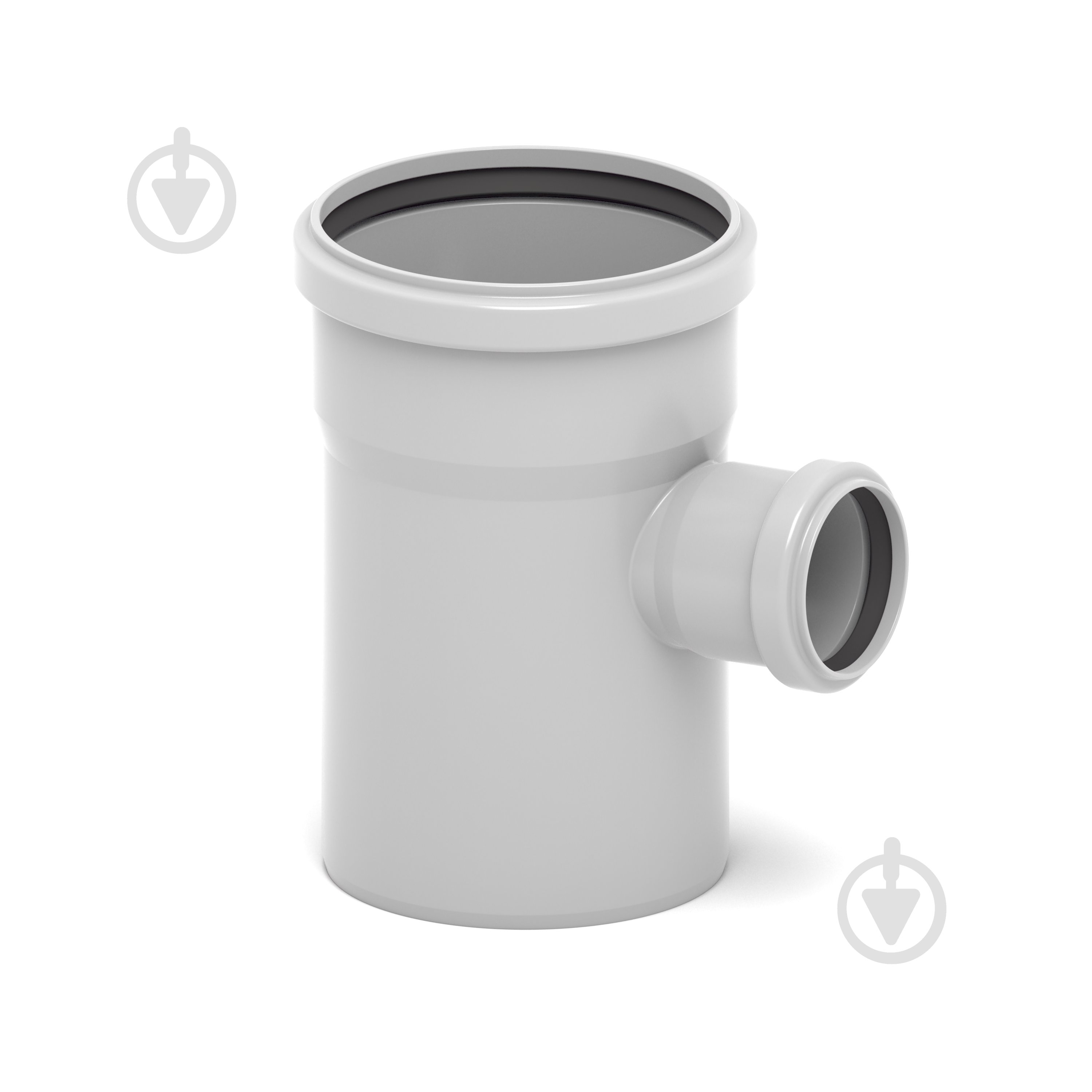 Тройник канализационный ПП REHAU RAUSILENTO 50/50 87° - фото 1