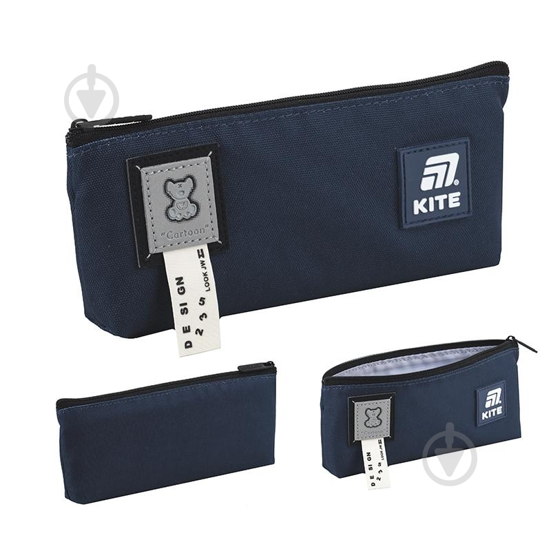 Пенал K25-680-5 KITE синий - фото 3