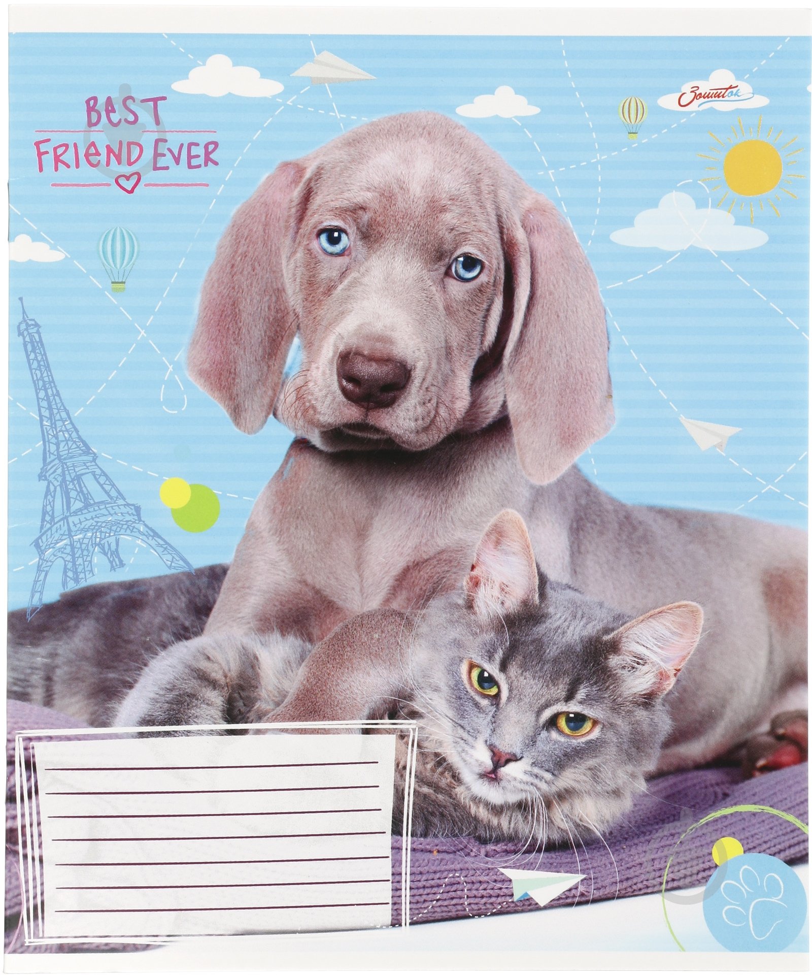 Тетрадь школьная 12 листов в линию в ассортименте Поділля - фото 1