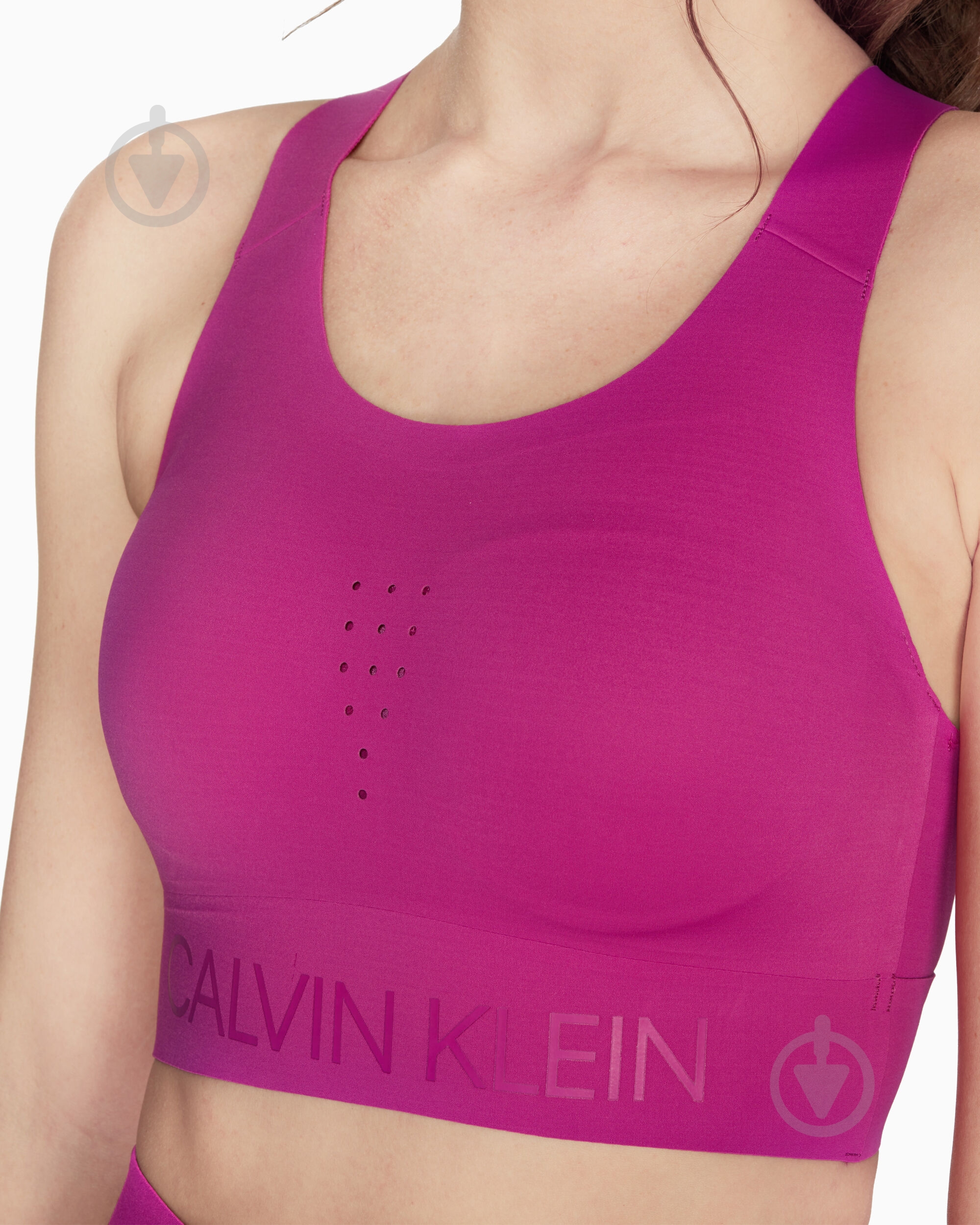 Бра Calvin Klein Performance 00GWF9K178511 р.S малиновый - фото 4