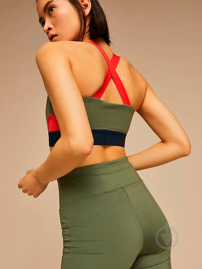 Бра Tommy Hilfiger BLOCKED BRA MID LOGO S10S100264302 р.XS оливковый - фото 6